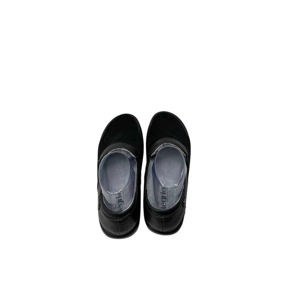 Alegria Nursing Shoes Women’s Size 9 US 39 Keli Black Suede Leather Slip On Work